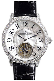 Jaeger LeCoultre Rendez-Vous Tourbillon White Gold Biały/Skóra Ø39 mm 3413403