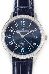 Jaeger LeCoultre Rendez-Vous Niebieski/Skóra Ø34 mm 3448480