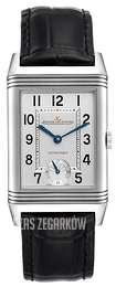 Jaeger LeCoultre Grande Reverso Night & Day Stainless Steel Srebrny/Skóra 3808420