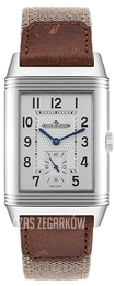 Jaeger LeCoultre Reverso Classic Srebrny/Skóra 3848422