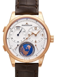 Jaeger LeCoultre Duometre Unique Travel Time Srebrny/Skóra Ø42 mm 6062520