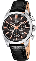 Jaguar Daily Class Czarny/Skóra Ø44 mm J866/4