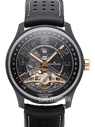 Jaeger LeCoultre Amvox Amvox3 Tourbillon GMT Czarny/Skóra Ø44 mm 193C450