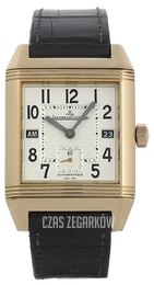 Jaeger LeCoultre Reverso Squadra Hometime Czarny/Guma 50.5x35 mm 7002620