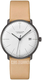 Junghans Max Bill Biały/Skóra Ø38 mm 27/4000.04