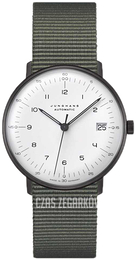 Junghans Max Bill Biały/Tkanina Ø34 mm 27/4005.02