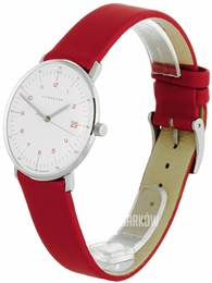 Junghans Max Bill Biały/Skóra Ø32.7 mm 47/4541.02