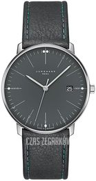 Junghans Max Bill Szary/Skóra Ø38 mm 58/4823.04