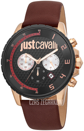Just Cavalli Czarny/Skóra Ø44 mm JC1G063L0245