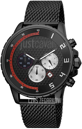 Just Cavalli Czarny/Stal Ø44 mm JC1G063M0285