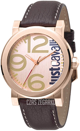 Just Cavalli Analog Różowe złoto/Skóra Ø40 mm JC1G064L0045