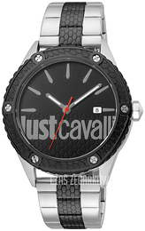 Just Cavalli Czarny/Stal Ø44 mm JC1G080M0085