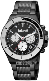 Just Cavalli Czarny/Stal Ø43 mm JC1G139M0075