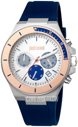 Just Cavalli Srebrny/Guma Ø43 mm JC1G139P0035