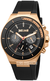 Just Cavalli Czarny/Guma Ø43 mm JC1G139P0045