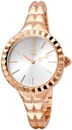 Just Cavalli Rock Srebrny/Stal w kolorze różowego złota Ø34 mm JC1L002M0045