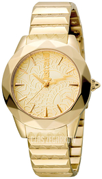 Just Cavalli Rock Żółte złoto/Stal w odcieniu złota Ø35 mm JC1L003M0075