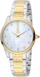 Just Cavalli Biały/Stal w odcieniu złota Ø32 mm JC1L010M0595