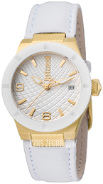 Just Cavalli Rock Biały/Skóra Ø34 mm JC1L017L0015