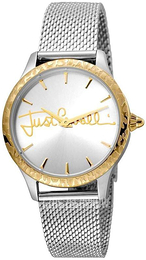 Just Cavalli Logo Srebrny/Stal Ø34 mm JC1L023M0115