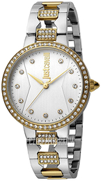 Just Cavalli Rock Srebrny/Stal w odcieniu złota Ø34 mm JC1L031M0105