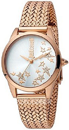Just Cavalli Relaxed Srebrny/Stal w kolorze różowego złota Ø32 mm JC1L042M0095