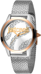 Just Cavalli Analog Srebrny/Stal Ø34 mm JC1L050M0295