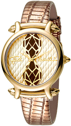 Just Cavalli Żółte złoto/Skóra Ø34 mm JC1L061L0015