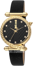 Just Cavalli Czarny/Skóra Ø32 mm JC1L075L0025