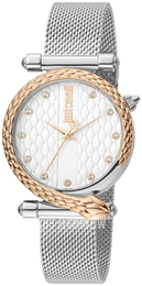 Just Cavalli Srebrny/Stal Ø32 mm JC1L075M0095