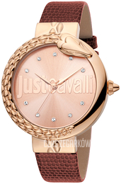 Just Cavalli Różowe złoto/Skóra Ø40 mm JC1L096L0035