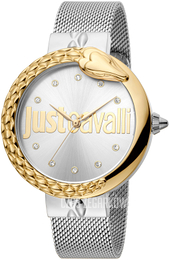 Just Cavalli Srebrny/Stal Ø40 mm JC1L096M0115