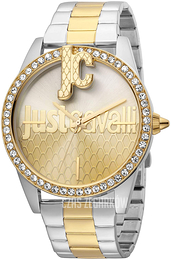 Just Cavalli Szampański/Stal w odcieniu złota Ø40 mm JC1L100M0105