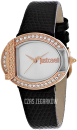 Just Cavalli Srebrny/Skóra Ø33 mm JC1L110L0055