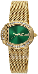 Just Cavalli Zielony/Stal w odcieniu złota Ø33 mm JC1L110M0095
