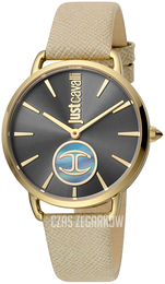 Just Cavalli Czarny/Skóra Ø36 mm JC1L117L0035