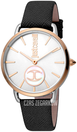 Just Cavalli Srebrny/Skóra Ø36 mm JC1L117L0045