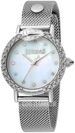 Just Cavalli Biały/Stal Ø34 mm JC1L124M0055