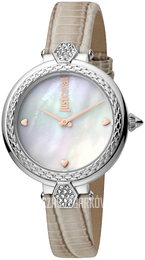Just Cavalli Biały/Skóra Ø34 mm JC1L128L0515