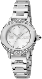 Just Cavalli Glam Chic Srebrny/Stal Ø32 mm JC1L150M0045