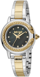 Just Cavalli Glam Chic Czarny/Stal w odcieniu złota Ø32 mm JC1L151M0095