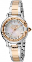 Just Cavalli Biały/Stal w kolorze różowego złota Ø32 mm JC1L151M0105