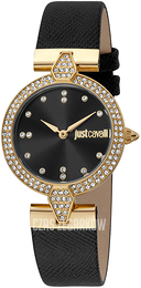 Just Cavalli Glam Chic Czarny/Skóra Ø30 mm JC1L159L0025