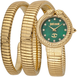 Just Cavalli Zielony/Stal w odcieniu złota Ø28 mm JC1L162M0035