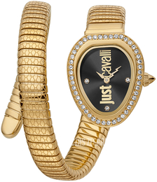 Just Cavalli Glam Chic Czarny/Stal w odcieniu złota JC1L167M0035
