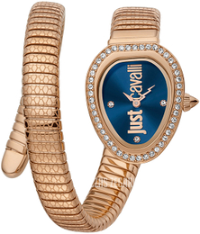 Just Cavalli Glam Chic Niebieski/Stal w kolorze różowego złota JC1L167M0045