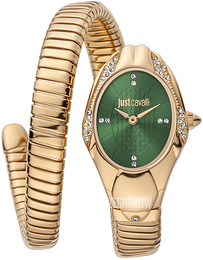 Just Cavalli Signature Zielony/Stal w kolorze różowego złota JC1L183M0035