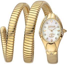 Just Cavalli Signature Biały/Stal w odcieniu złota Ø22 mm JC1L185M0015
