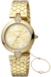 Just Cavalli Glam Chic Szampański/Stal w odcieniu złota Ø30 mm JC1L194M0055