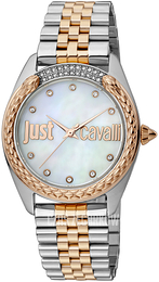 Just Cavalli Animalier Biały/Stal w kolorze różowego złota Ø34 mm JC1L195M0115